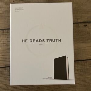 He Reads Truth Bible - Black LeatherTouch
